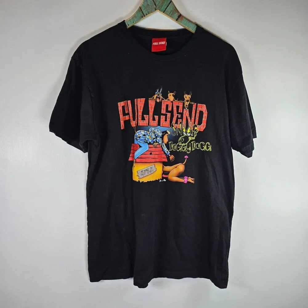 Full Send Snoop Doggy Doggystyle Album Graphic T-Shirt Black 100% Cotton - Picture 3 of 6